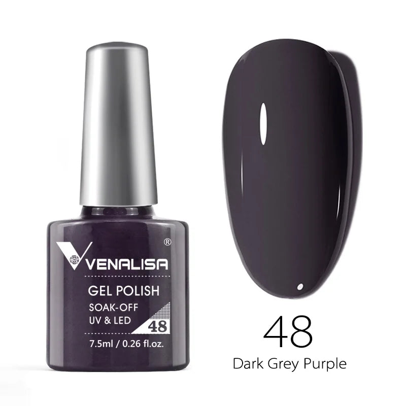 Venalisa Soak Off Gel Polish New Series Full Coverage Color 7.5ml Nail UV Gel Nail Gel Lacquer Varnish for CANNI Gel Manicure