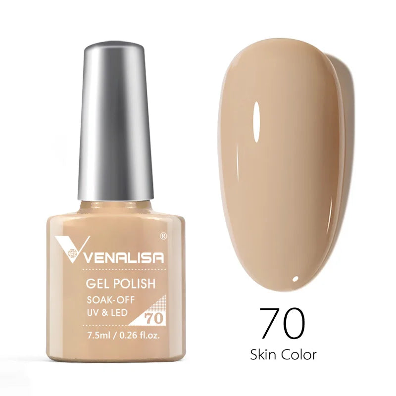 Venalisa Soak Off Gel Polish New Series Full Coverage Color 7.5ml Nail UV Gel Nail Gel Lacquer Varnish for CANNI Gel Manicure