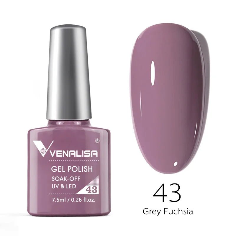 Venalisa Soak Off Gel Polish New Series Full Coverage Color 7.5ml Nail UV Gel Nail Gel Lacquer Varnish for CANNI Gel Manicure
