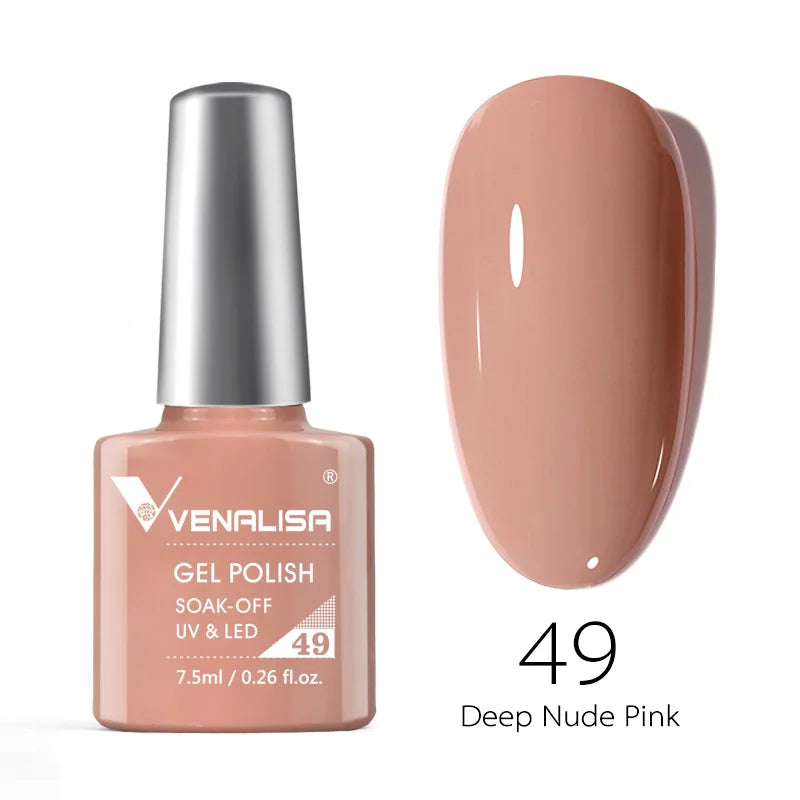 Venalisa Soak Off Gel Polish New Series Full Coverage Color 7.5ml Nail UV Gel Nail Gel Lacquer Varnish for CANNI Gel Manicure
