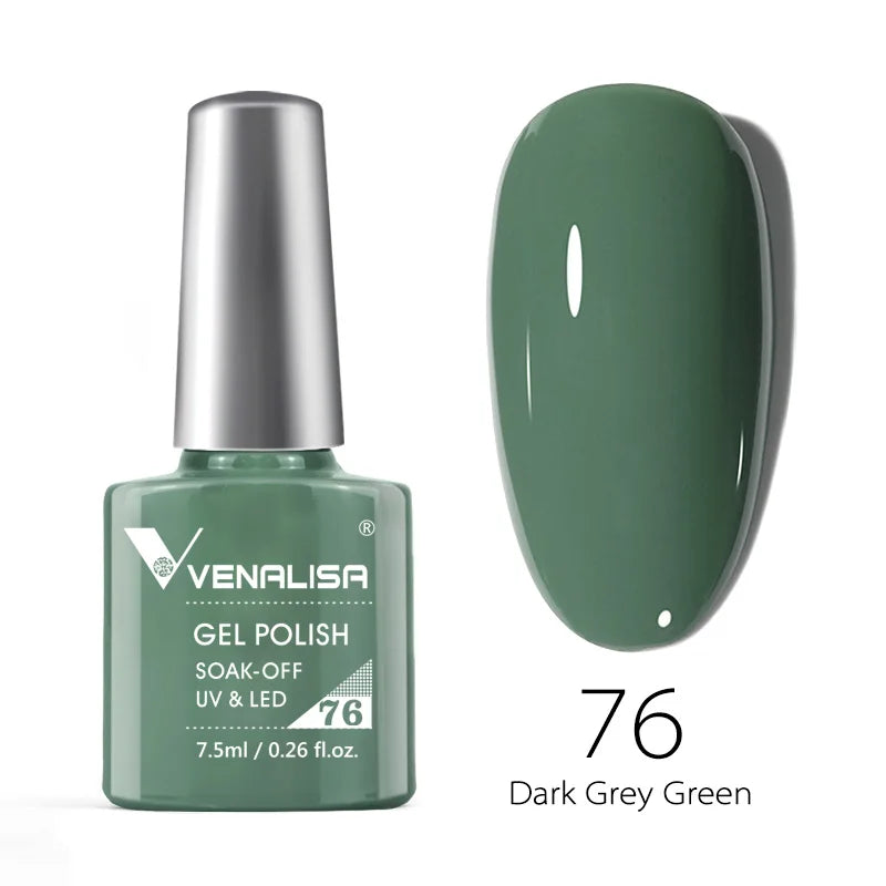 Venalisa Soak Off Gel Polish New Series Full Coverage Color 7.5ml Nail UV Gel Nail Gel Lacquer Varnish for CANNI Gel Manicure