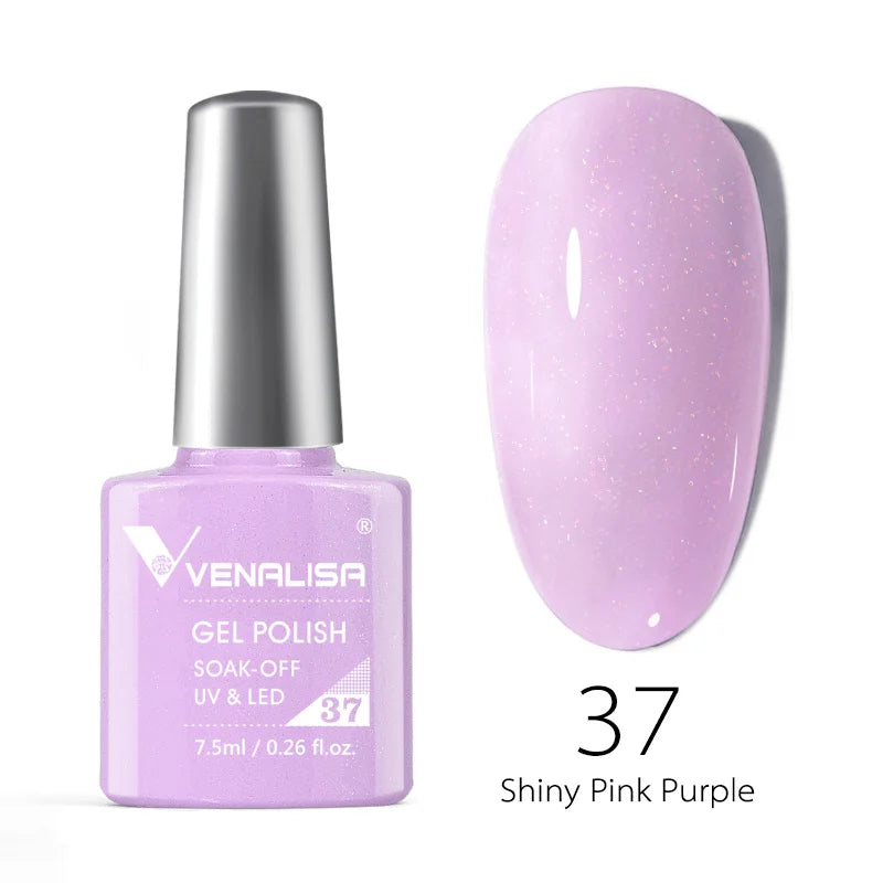 Venalisa Soak Off Gel Polish New Series Full Coverage Color 7.5ml Nail UV Gel Nail Gel Lacquer Varnish for CANNI Gel Manicure