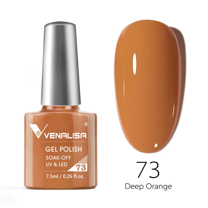 Venalisa Soak Off Gel Polish New Series Full Coverage Color 7.5ml Nail UV Gel Nail Gel Lacquer Varnish for CANNI Gel Manicure