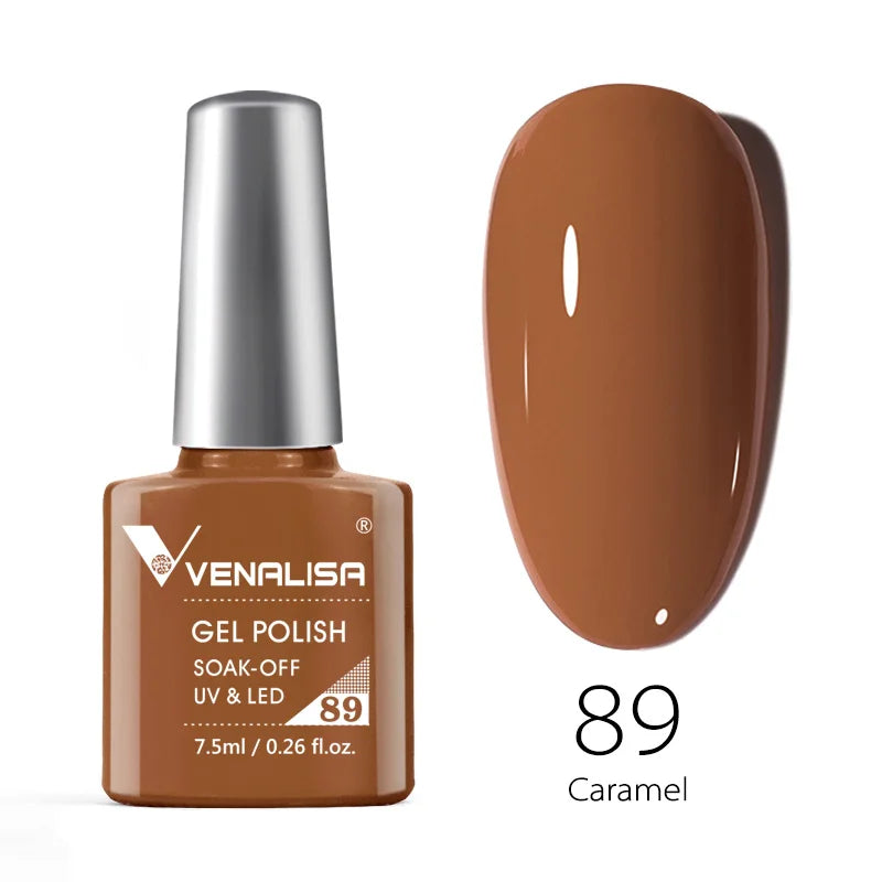 Venalisa Soak Off Gel Polish New Series Full Coverage Color 7.5ml Nail UV Gel Nail Gel Lacquer Varnish for CANNI Gel Manicure