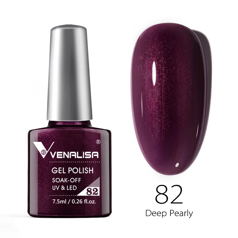 Venalisa Soak Off Gel Polish New Series Full Coverage Color 7.5ml Nail UV Gel Nail Gel Lacquer Varnish for CANNI Gel Manicure