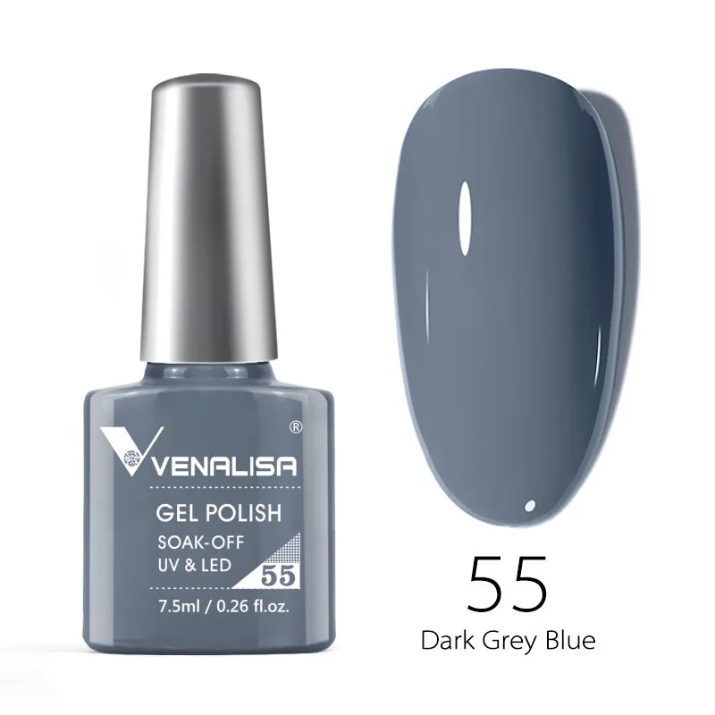 Venalisa Soak Off Gel Polish New Series Full Coverage Color 7.5ml Nail UV Gel Nail Gel Lacquer Varnish for CANNI Gel Manicure