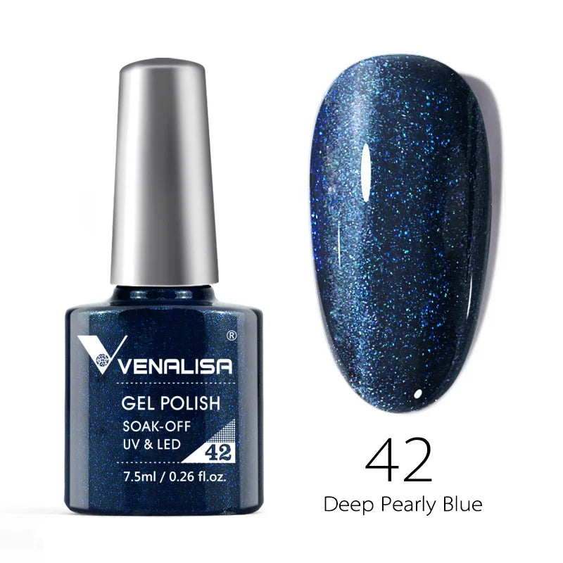 Venalisa Soak Off Gel Polish New Series Full Coverage Color 7.5ml Nail UV Gel Nail Gel Lacquer Varnish for CANNI Gel Manicure