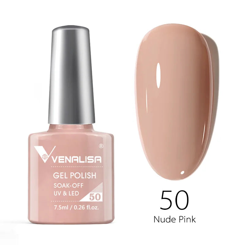 Venalisa Soak Off Gel Polish New Series Full Coverage Color 7.5ml Nail UV Gel Nail Gel Lacquer Varnish for CANNI Gel Manicure