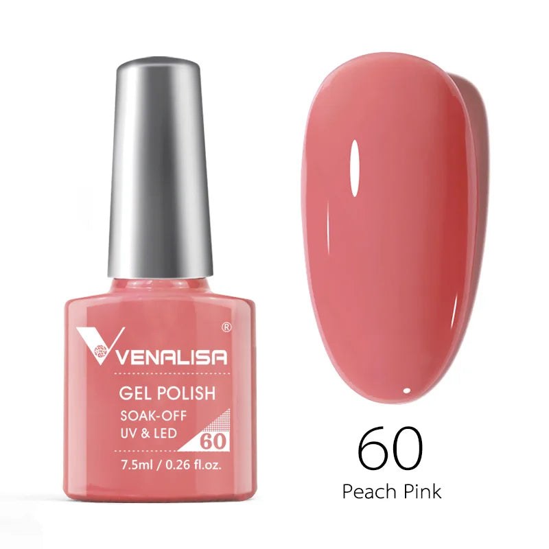 Venalisa Soak Off Gel Polish New Series Full Coverage Color 7.5ml Nail UV Gel Nail Gel Lacquer Varnish for CANNI Gel Manicure