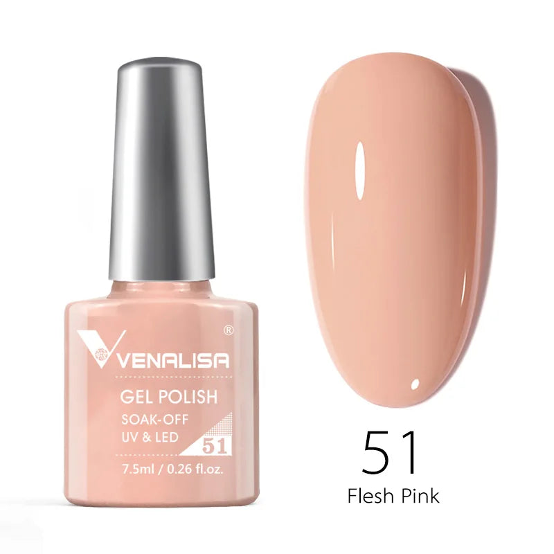 Venalisa Soak Off Gel Polish New Series Full Coverage Color 7.5ml Nail UV Gel Nail Gel Lacquer Varnish for CANNI Gel Manicure