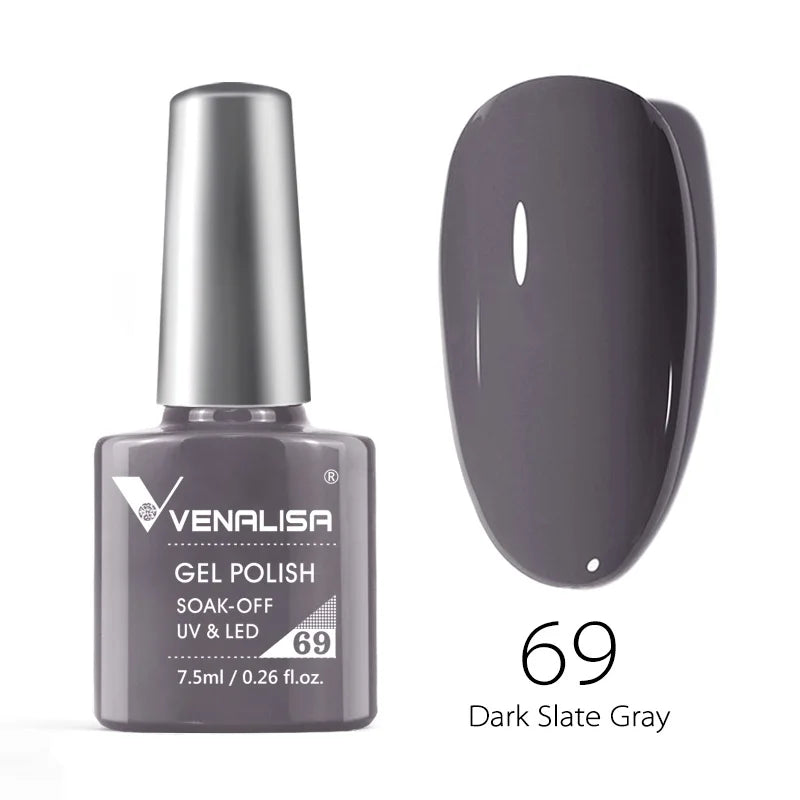 Venalisa Soak Off Gel Polish New Series Full Coverage Color 7.5ml Nail UV Gel Nail Gel Lacquer Varnish for CANNI Gel Manicure