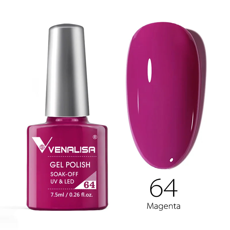 Venalisa Soak Off Gel Polish New Series Full Coverage Color 7.5ml Nail UV Gel Nail Gel Lacquer Varnish for CANNI Gel Manicure