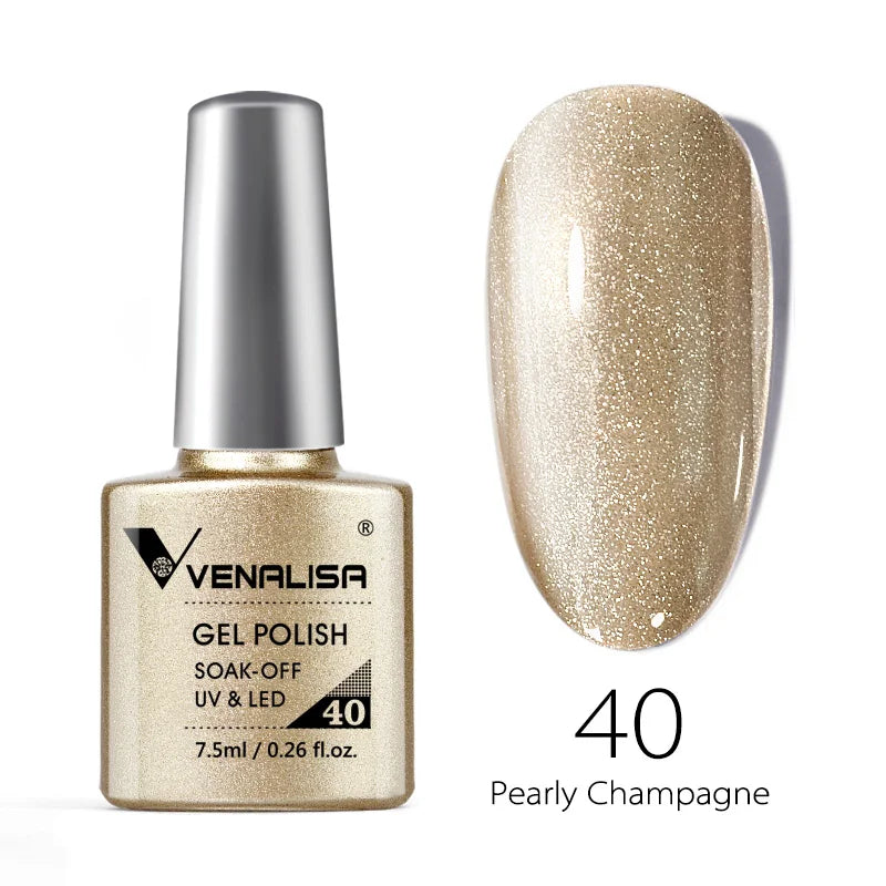 Venalisa Soak Off Gel Polish New Series Full Coverage Color 7.5ml Nail UV Gel Nail Gel Lacquer Varnish for CANNI Gel Manicure