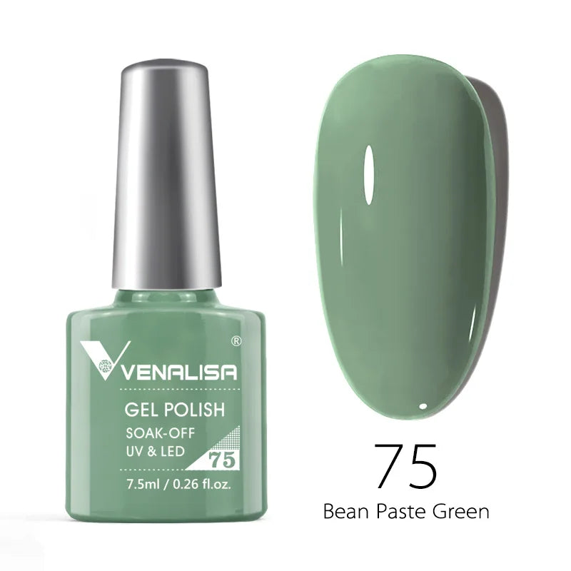 Venalisa Soak Off Gel Polish New Series Full Coverage Color 7.5ml Nail UV Gel Nail Gel Lacquer Varnish for CANNI Gel Manicure