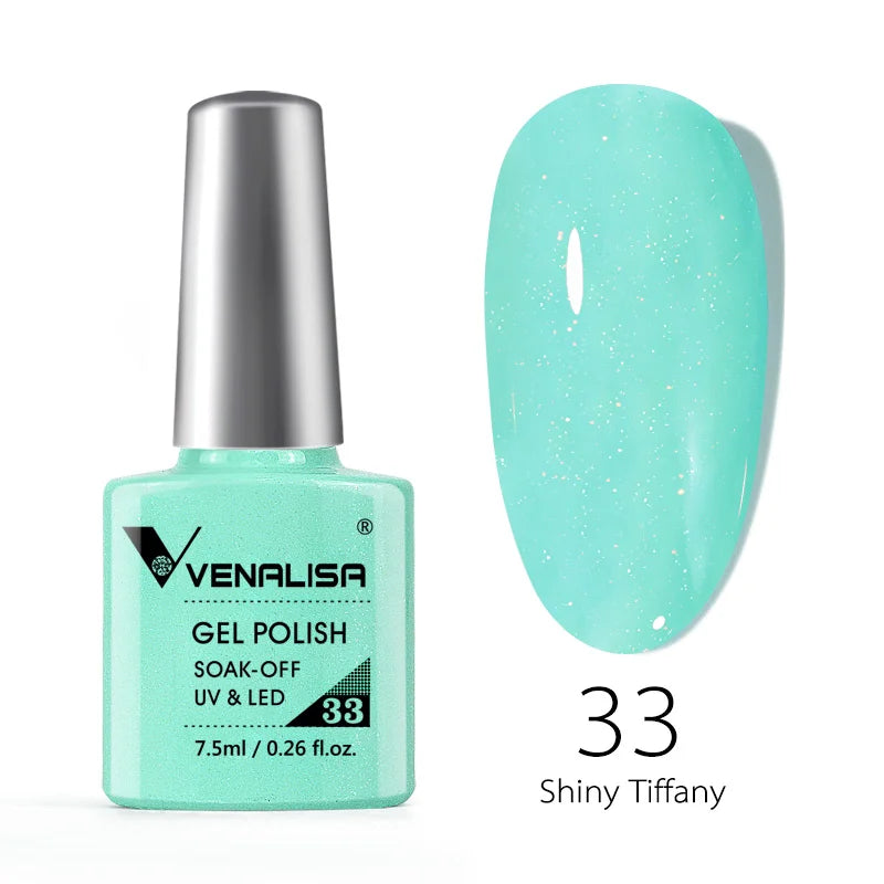 Venalisa Soak Off Gel Polish New Series Full Coverage Color 7.5ml Nail UV Gel Nail Gel Lacquer Varnish for CANNI Gel Manicure