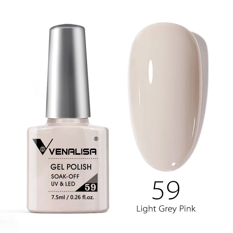 Venalisa Soak Off Gel Polish New Series Full Coverage Color 7.5ml Nail UV Gel Nail Gel Lacquer Varnish for CANNI Gel Manicure