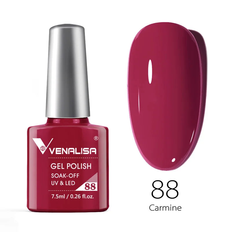 Venalisa Soak Off Gel Polish New Series Full Coverage Color 7.5ml Nail UV Gel Nail Gel Lacquer Varnish for CANNI Gel Manicure