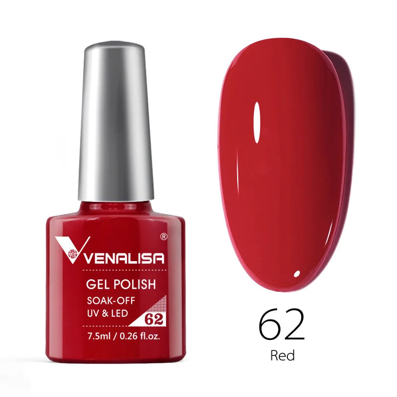 Venalisa Soak Off Gel Polish New Series Full Coverage Color 7.5ml Nail UV Gel Nail Gel Lacquer Varnish for CANNI Gel Manicure