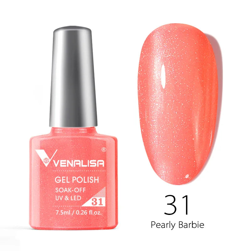 Venalisa Soak Off Gel Polish New Series Full Coverage Color 7.5ml Nail UV Gel Nail Gel Lacquer Varnish for CANNI Gel Manicure