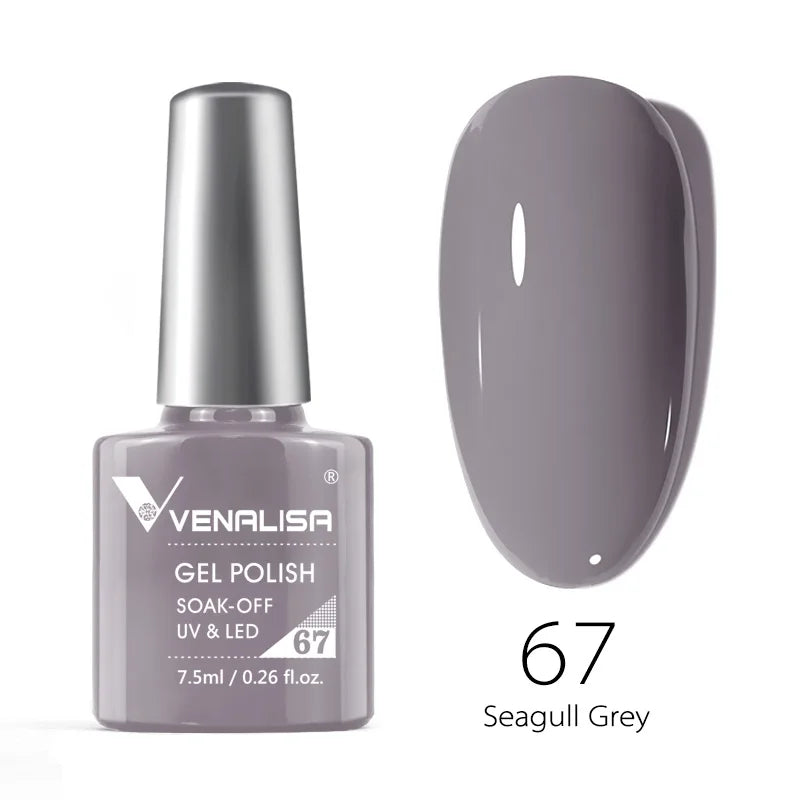 Venalisa Soak Off Gel Polish New Series Full Coverage Color 7.5ml Nail UV Gel Nail Gel Lacquer Varnish for CANNI Gel Manicure