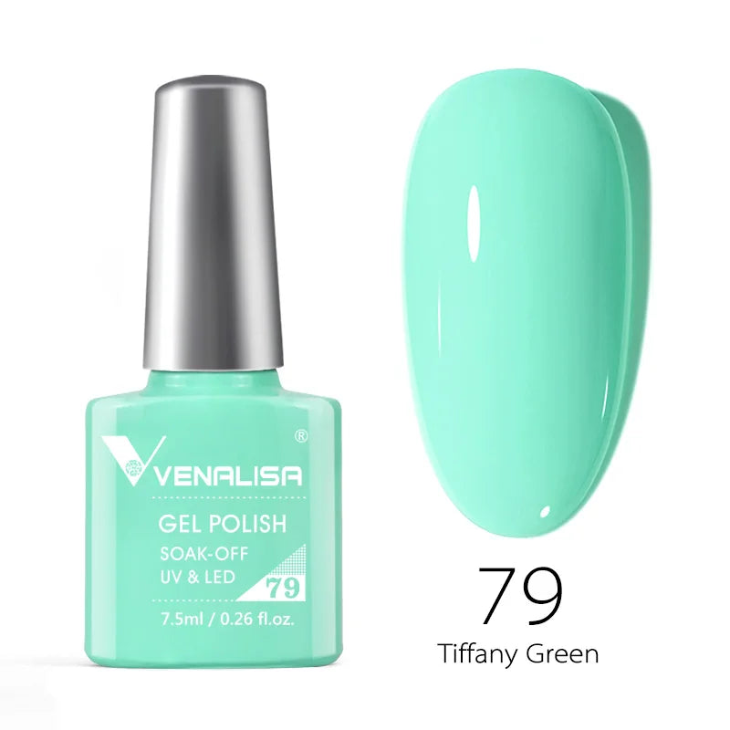 Venalisa Soak Off Gel Polish New Series Full Coverage Color 7.5ml Nail UV Gel Nail Gel Lacquer Varnish for CANNI Gel Manicure