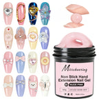 100g White CLear Non Stick Hand Extension Nail Gel 3D Shaping Sculpting Carving Nail Art Solid Hard Gel UV LED Soak Off Gel