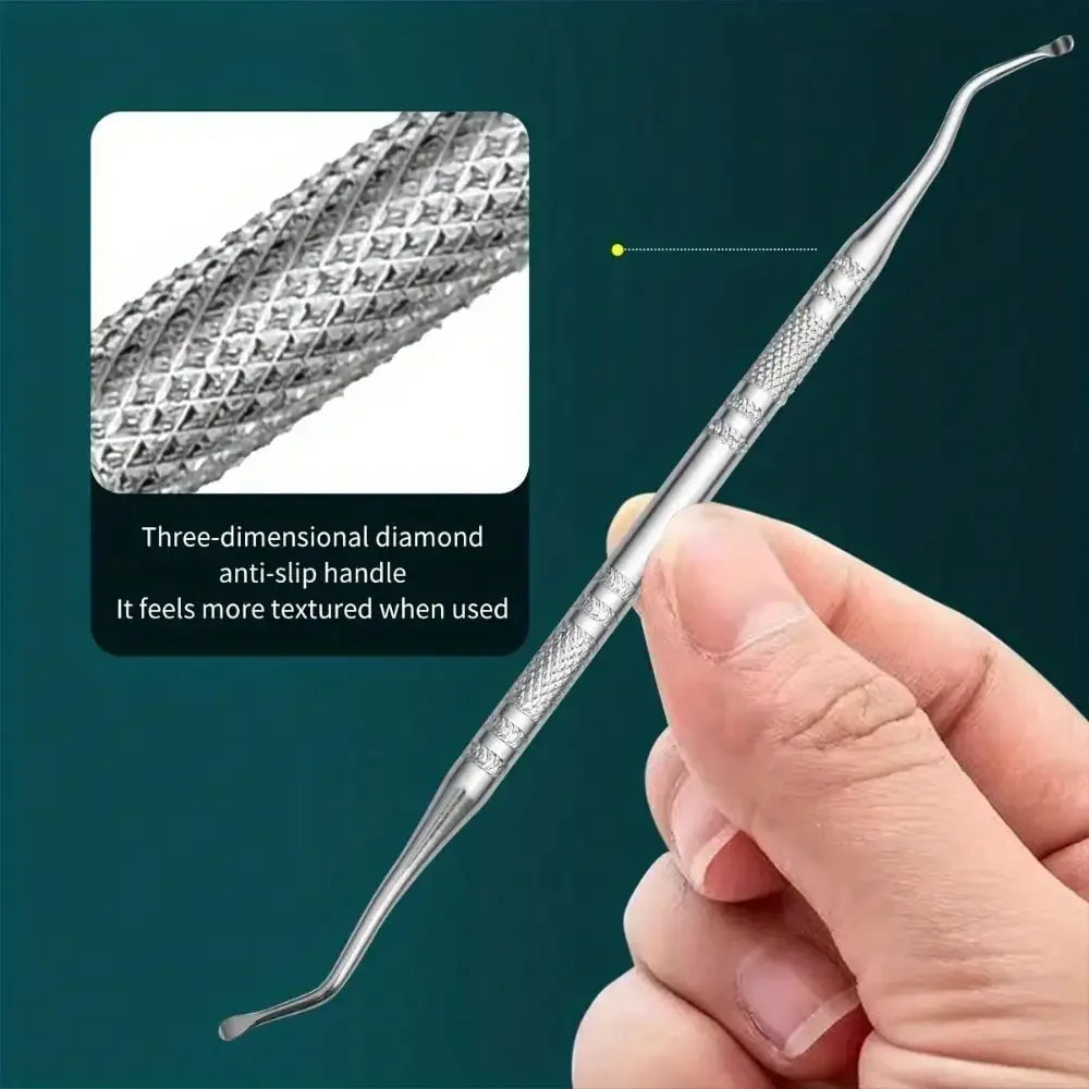 5/6PCS Professional Stainless Steel Ingrown Toenail Clipper Set -Precision Podiatry Tools for Dead Skin Trimming & Pedicure Care