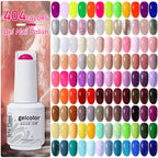 Arte Clavo Gel Nail Polish 400 Colors15ml Semi Permanent Gel Varnish Base Top Coat Nail Art Manicure Soak Off LED UV Salon Gel