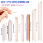 100Pcs Orange Wood Sticks for Nails Double Sided Cuticle Pusher Remover Nail Art Manicure Pedicure Tool for Manicure Pedicure
