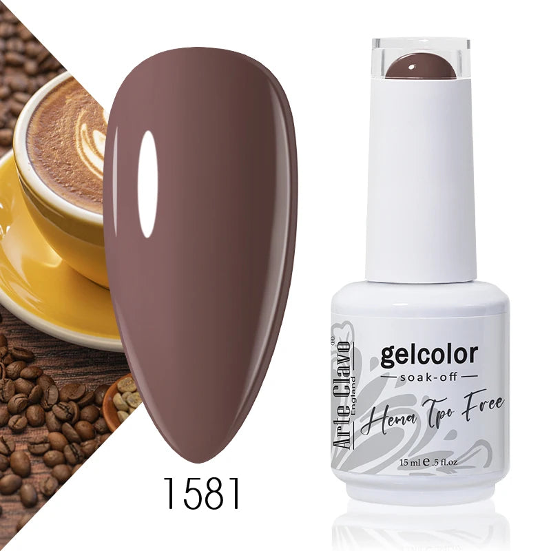 Arte Clavo 15ml HEMA FREE TPO FREE Gel Nail Polish Nail Supply Wholesale Soak Off UV LED Gel Lacquer Nail Art Glitter Polish
