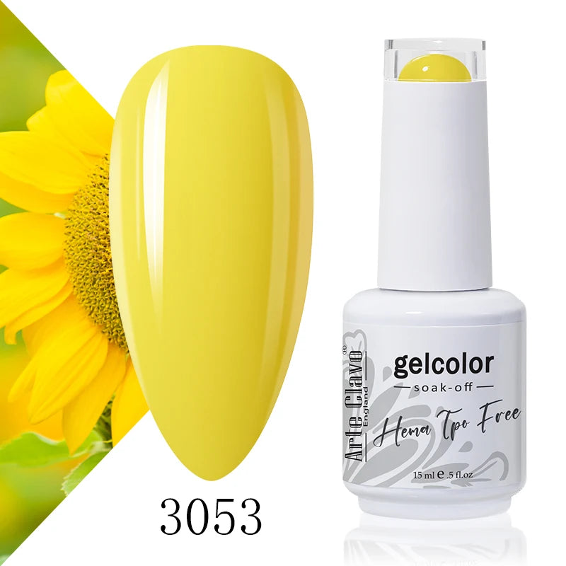 Arte Clavo 15ml HEMA FREE TPO FREE Gel Nail Polish Nail Supply Wholesale Soak Off UV LED Gel Lacquer Nail Art Glitter Polish
