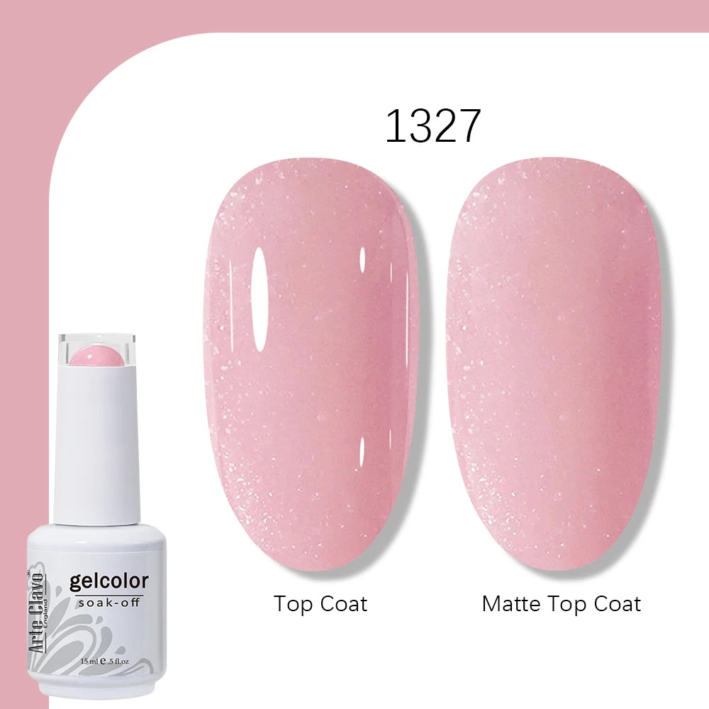 Arte Clavo Gel Nail Polish 400 Colors15ml Semi Permanent Gel Varnish Base Top Coat Nail Art Manicure Soak Off LED UV Salon Gel