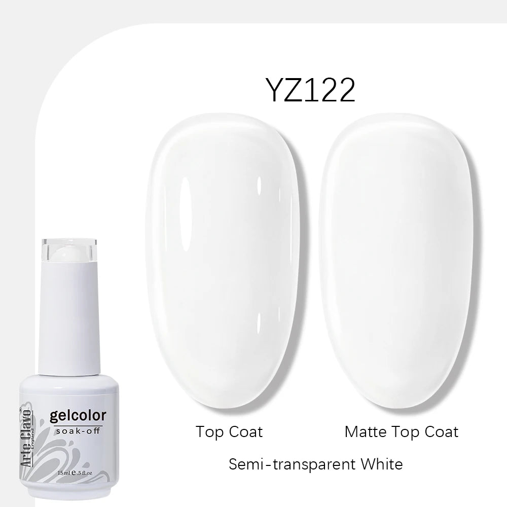 Arte Clavo Gel Nail Polish 400 Colors15ml Semi Permanent Gel Varnish Base Top Coat Nail Art Manicure Soak Off LED UV Salon Gel