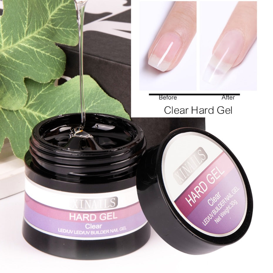 30g Reinforce Nail Glue Gel UV Finger Builder Tools Soak Off Model Hard Gel Thick No Wipe Top Coat Manicure Construction Prolong