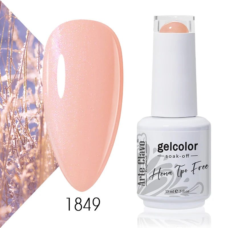 Arte Clavo 15ml HEMA FREE TPO FREE Gel Nail Polish Nail Supply Wholesale Soak Off UV LED Gel Lacquer Nail Art Glitter Polish