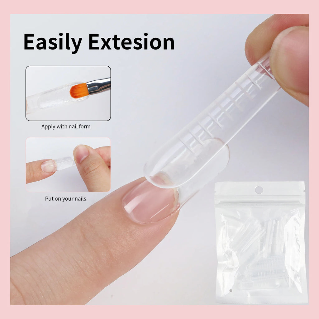 7pcs15ml Nail Extension Gel Set Solid Nail Extension Gel Non-Stick 3d Sculpture Phototherapy Uv Gel Rapid Molding Gel Nail Piece