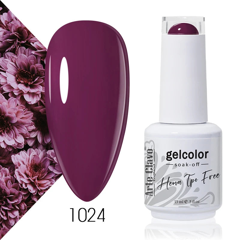 Arte Clavo 15ml HEMA FREE TPO FREE Gel Nail Polish Nail Supply Wholesale Soak Off UV LED Gel Lacquer Nail Art Glitter Polish