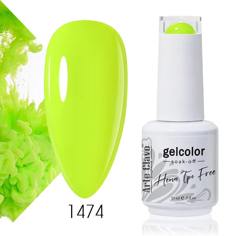 Arte Clavo 15ml HEMA FREE TPO FREE Gel Nail Polish Nail Supply Wholesale Soak Off UV LED Gel Lacquer Nail Art Glitter Polish