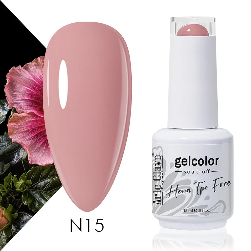 Arte Clavo 15ml HEMA FREE TPO FREE Gel Nail Polish Nail Supply Wholesale Soak Off UV LED Gel Lacquer Nail Art Glitter Polish