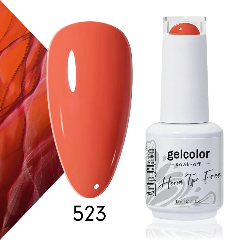 Arte Clavo 15ml HEMA FREE TPO FREE Gel Nail Polish Nail Supply Wholesale Soak Off UV LED Gel Lacquer Nail Art Glitter Polish