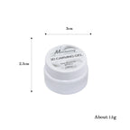 5ml White Non Stick Hand Carved Gel Nail Polish for 3D Shaping Nail Art Solid Pearl Satin Gloss Gel for Nail Design Decoration