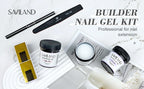 Saviland 100g Builder Nail Gel White Nude Pink Nail Extension Gel Multifunctional Nails Art Gel Polish Soak Off UV for Salon DIY