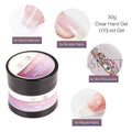 30g Reinforce Nail Glue Gel UV Finger Builder Tools Soak Off Model Hard Gel Thick No Wipe Top Coat Manicure Construction Prolong