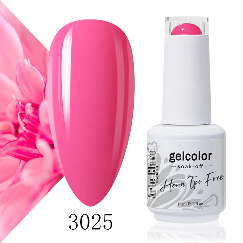 Arte Clavo 15ml HEMA FREE TPO FREE Gel Nail Polish Nail Supply Wholesale Soak Off UV LED Gel Lacquer Nail Art Glitter Polish
