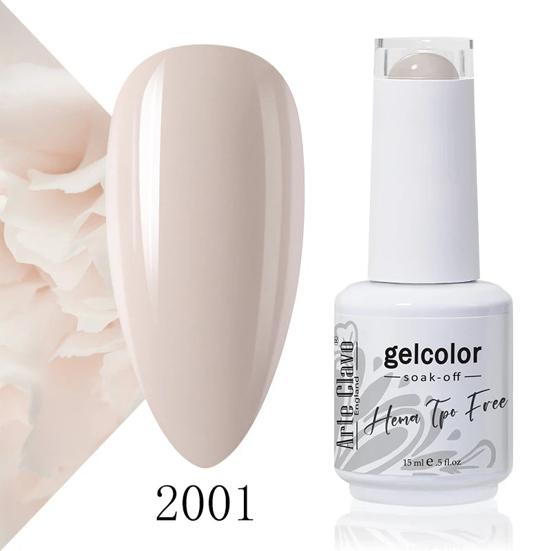 Arte Clavo 15ml HEMA FREE TPO FREE Gel Nail Polish Nail Supply Wholesale Soak Off UV LED Gel Lacquer Nail Art Glitter Polish