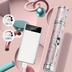 LINMANDA Rechargeable Electric Nail Grinder Nail Polishing Machine Portable Mini Electric Driil Pedicure Kit for Home Salon