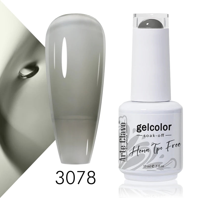 Arte Clavo 15ml HEMA FREE TPO FREE Gel Nail Polish Nail Supply Wholesale Soak Off UV LED Gel Lacquer Nail Art Glitter Polish