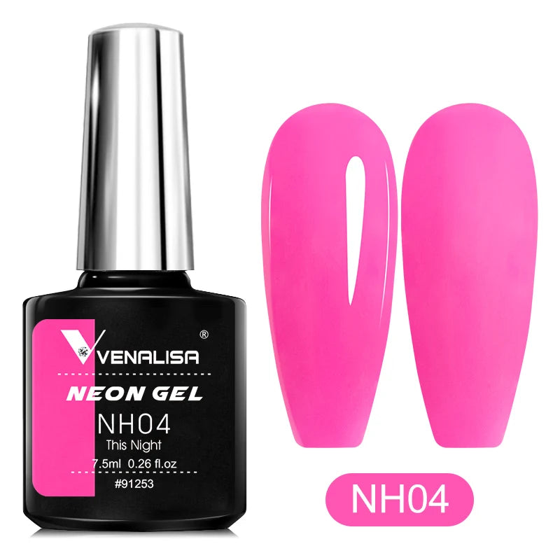 Venalisa Soak Off Gel Polish New Series Full Coverage Color 7.5ml Nail UV Gel Nail Gel Lacquer Varnish for CANNI Gel Manicure