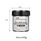 100g White CLear Non Stick Hand Extension Nail Gel 3D Shaping Sculpting Carving Nail Art Solid Hard Gel UV LED Soak Off Gel