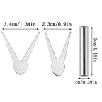 3pcs V-shaped French Cat's Eye Magnetic Tool with Magnet for Nail Magnetic Stick Cat Eye Nail Polish Magnet Accessories Tools